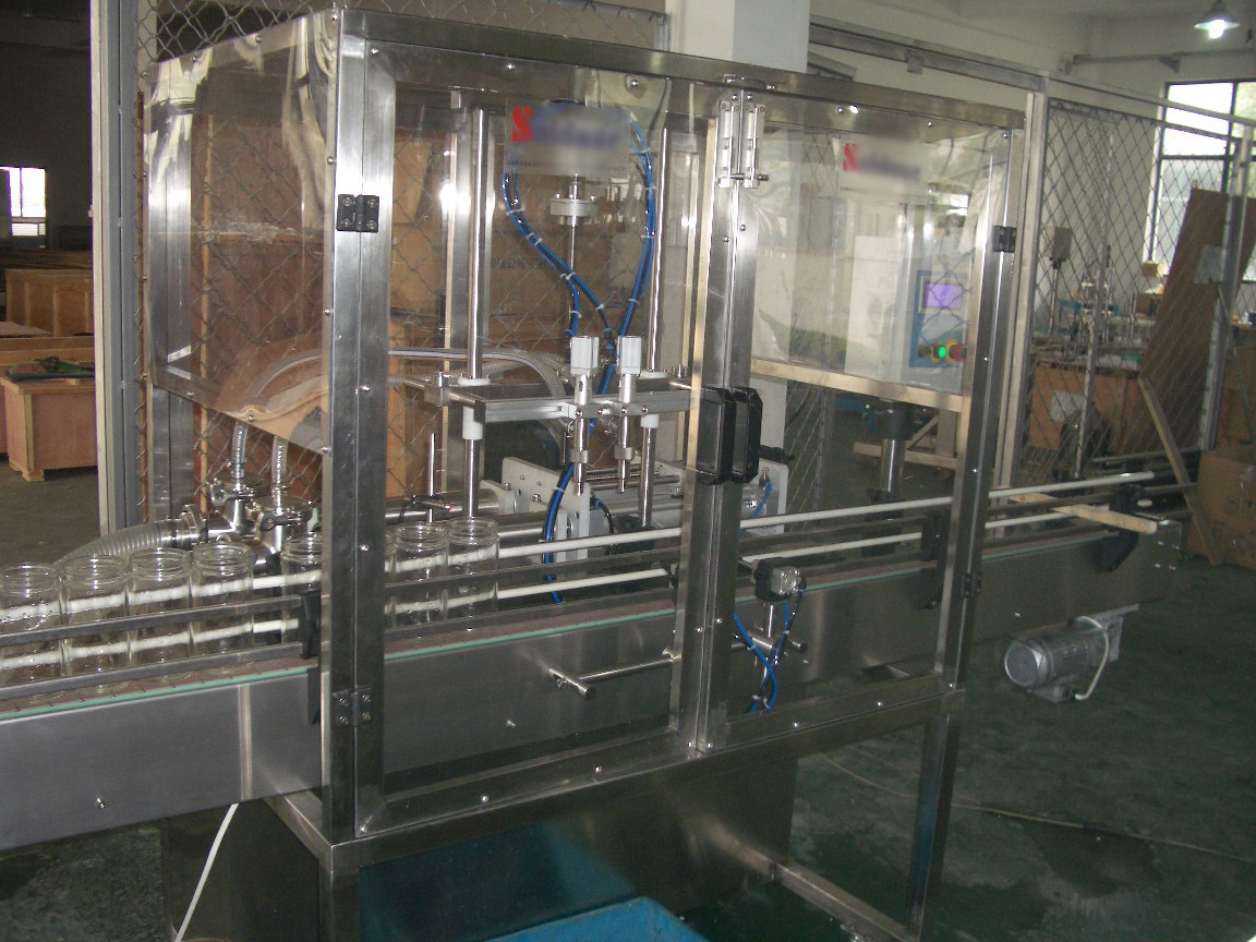 Quality Piston Filling / filler Machine with Blocked nozzles for Liquid Bottling of oil, detergent for sale