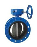 Quality Double Flange Type Worm Gear Manual Operated Butterfly Valve for sale