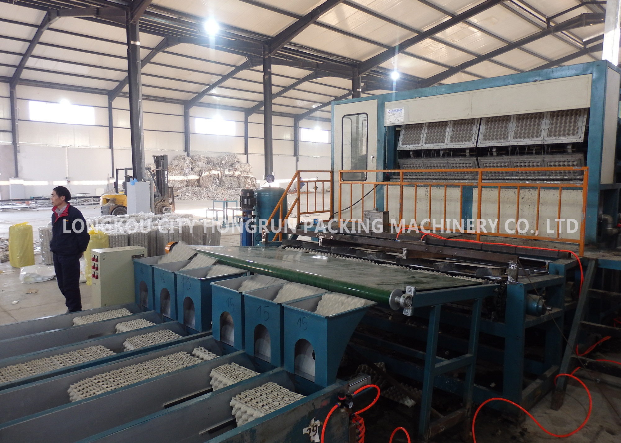 Quality Automated 8 Faces Rotary Paper Egg Box Machine / Egg Tray Production Line for sale