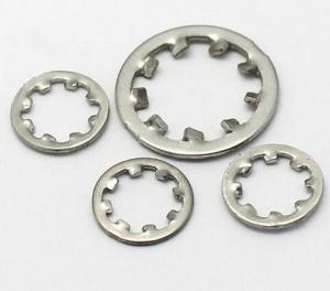 Quality M4x12 Size Stainless Steel Internal Tooth Lock Washer Zinc Plate Surface DIN6797J for sale