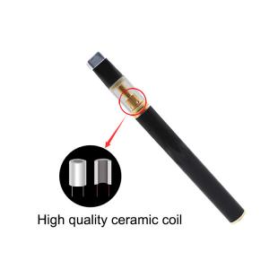 Quality Glass Chamber Quartz Coil CBD Vape Pen 350mah 1.4ohm Resistance for sale
