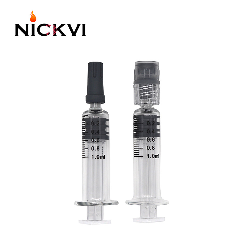 Buy cheap CBD Distillate THC 1ml Glass Concentrate Syringe Scale Mark Custom Logo from wholesalers