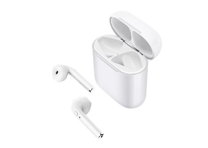 Quality I18 Double Single Side Mini Wireless Bluetooth Stereo Headphone Earbud Headset for sale