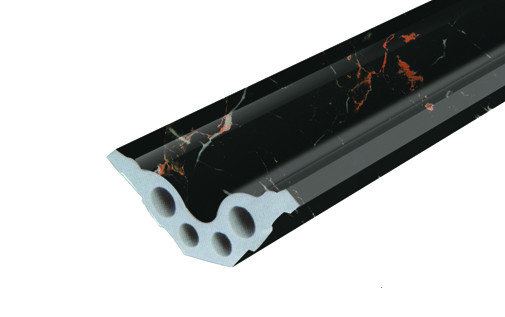 Quality Internal Corner PVC Foam Profile / Moisture Proof PVC Faux Marble Frame for sale