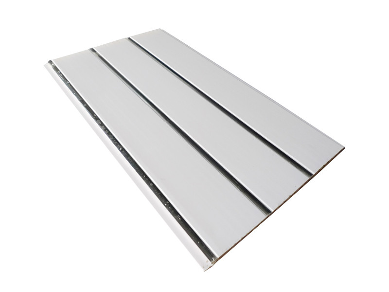 Rectangle Customized Decorative Ceiling Panels With Silver Line / Groove