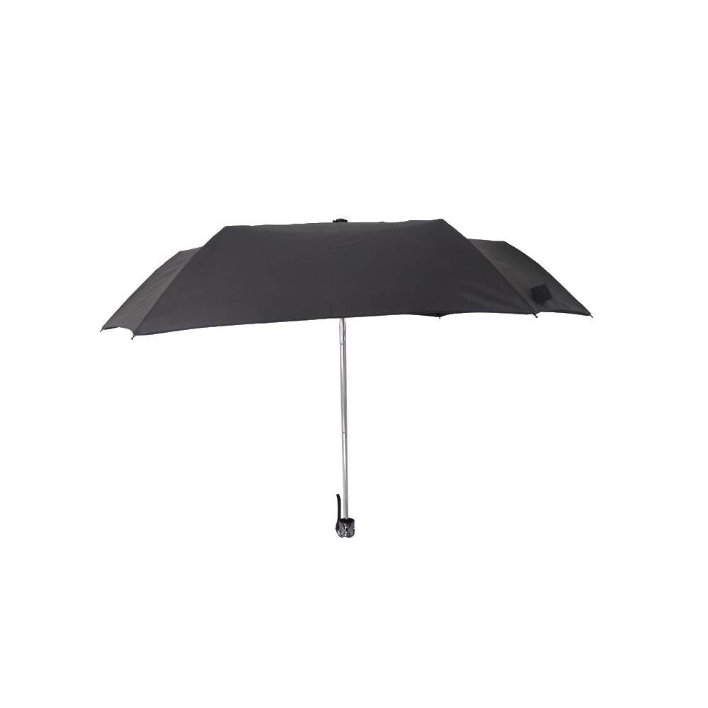 Buy cheap Manual 19 Inch Lady Three Fold Umbrella Black Metal Frame Pongee Fabric from wholesalers