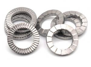 Quality Zinc Plate Surface Double Fold Steel Flat Washers / Wedge Lock Washer DIN25201 for sale