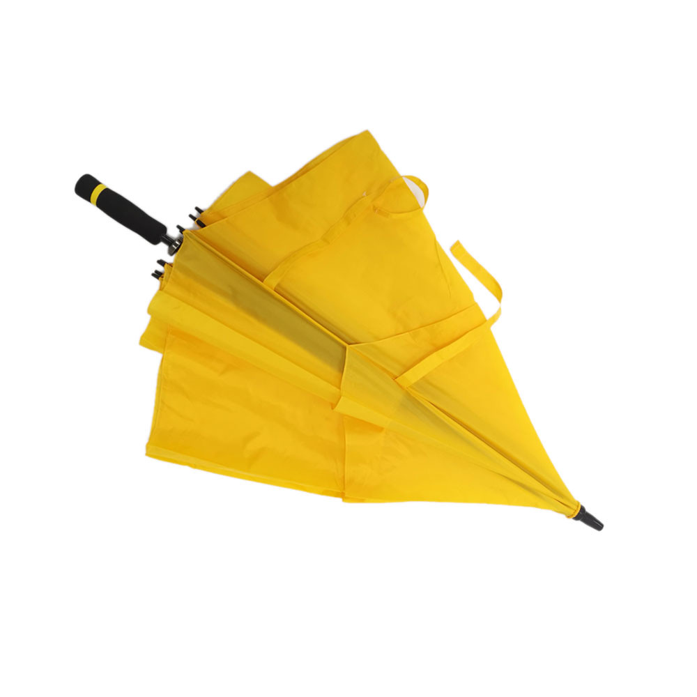 Quality Vented Square Shape Dual Canopy Golf Umbrella With Fiberglass Frame And EVA Handle for sale