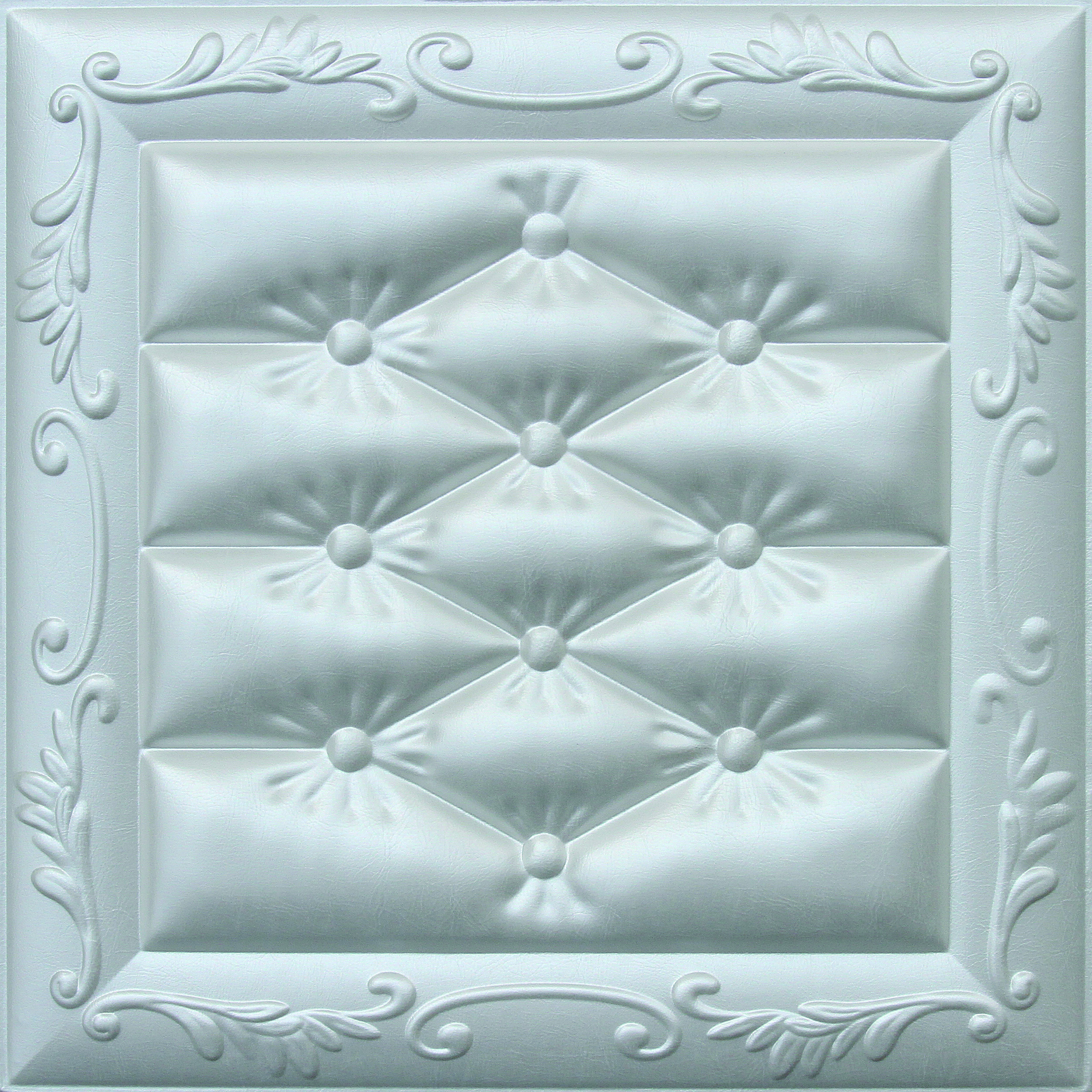 Quality Carved Leather Decorative 3D Wall Panels Fire Resistant Embossed for sale