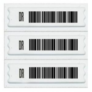 Quality Customized Cloth Anti Theft Label For Retail Security With Barcode Printing for sale