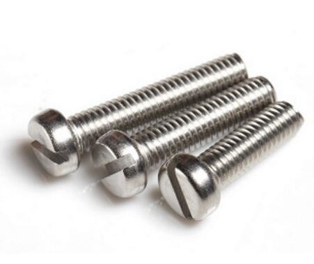 Quality DIN85 Slotted Pan Head Machine Screw / Carbon Steel Pan Head Screw M8x30 Size for sale