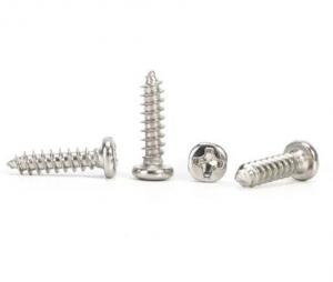 Quality Professional Pan Head Screw Small Self Tapping Screws Mild Steel Material for sale