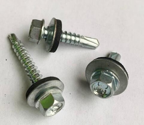 Quality Hex Head Self Drilling Concrete Screws With Washer DIN7504 ASME B18.6.3 for sale