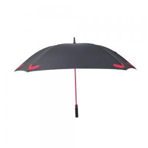 Quality Square Shape 8 Ribs Storm Proof Umbrella With Reflective Logo Print And Skidproof Top for sale
