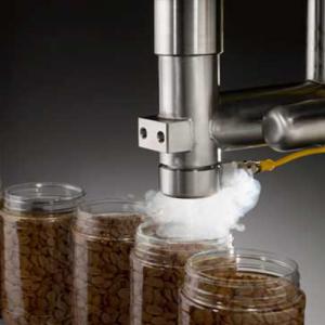 Quality Aluminum Can Beer 380mm Liquid Nitrogen Dosing Machine for sale