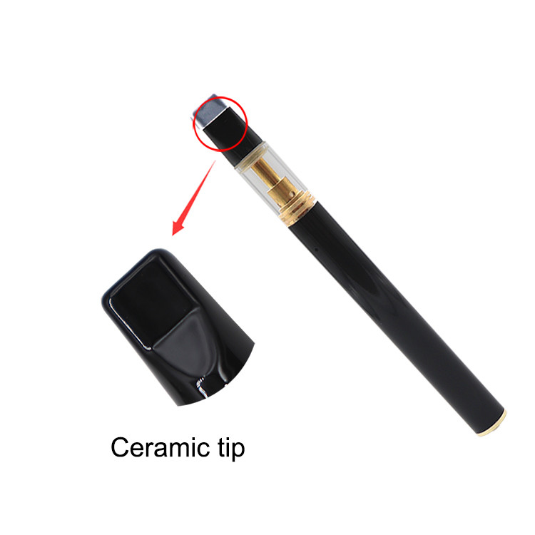 Quality NICKVI Flat Tip Glass Chamber Disposable CBD Pen 100% Leakproof for sale