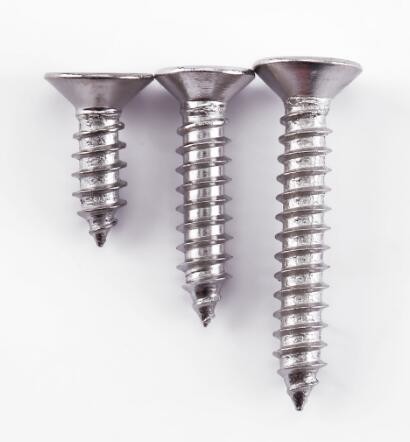 Quality DIN7982 SS304 Flat Head Tapping Screw Cross Recessed CSK Tapping Screws for sale