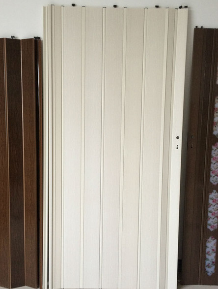 Quality Steel Handles Bathroom Folding Doors Plastic Space Saving 1310mm Width for sale
