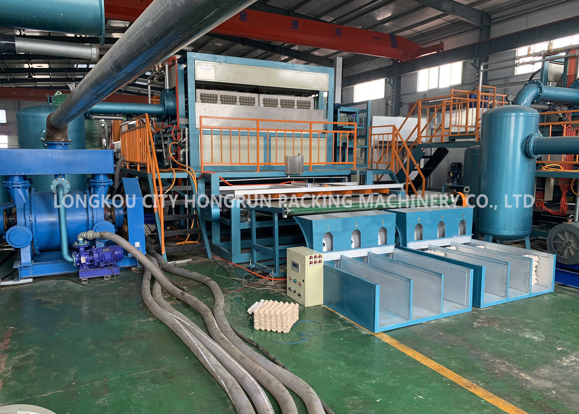 Quality Electricity Control  Egg Tray Production Line Rotary Type Paper Pulp Molding Machine for sale