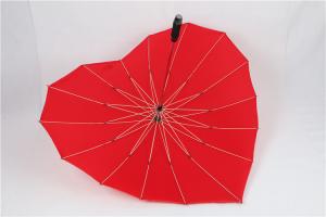 Quality Custom Printing Ladies Windproof Umbrella Red Compact Travel Umbrella for sale
