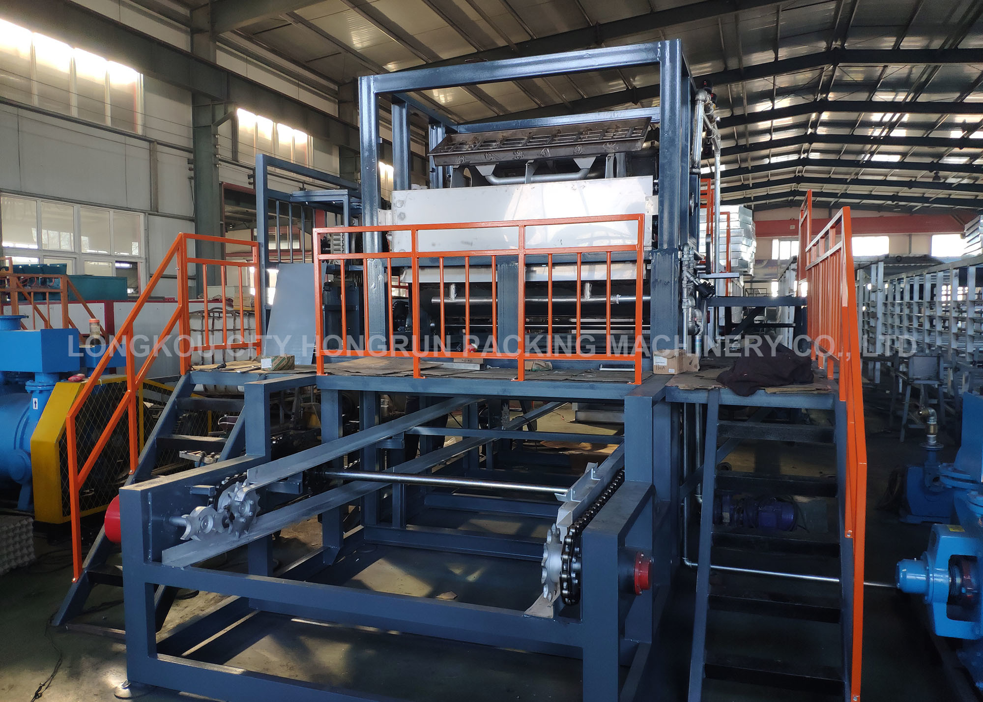 Roller Type Paper Egg Tray Machine ， High quality Egg Tray Production Line