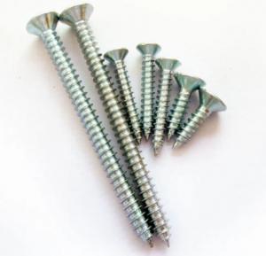 Quality Flat CSK Head Zinc Plated Self Tapping Countersunk Screws M3 - M64 DIN7982 for sale