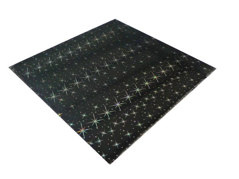 Quality ISO Black Shiny Rectangle PVC Ceiling Panels For Bathrooms 2.2Kg - 2.8Kg Per Sqm for sale