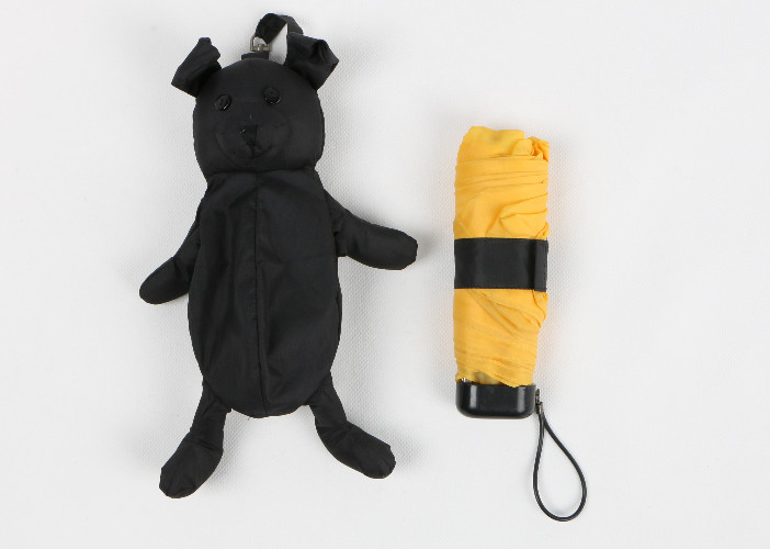 Quality Ultra Mini Five Fold Umbrella Pocket Size With Black Uv Coating Inside for sale