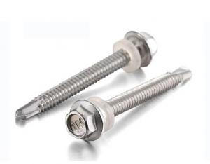 Quality Zinc Plated DIN7504 Hex Head Screw Hardware Fasteners Stainless Steel Self Drilling Screw for sale