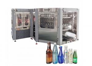 Quality Automatic Rotary 3 In 1 Glass Bottle Beer Can Filling Machine for sale
