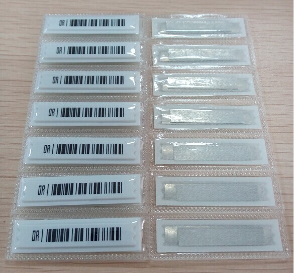 Quality Waterproof AM EAS Soft Security Labels Print Barcode Labels 45mm ± 0.2mm Length for sale