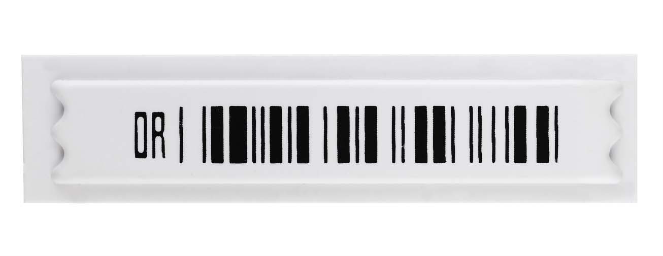 Quality Polystyrene 0.35mm thickness Barcode Labeling , Shop Security EAS Labels Tag for sale