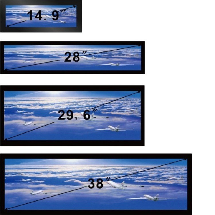 Quality Commercial Stretched LCD Display Multi Size Advertising Screen Bluetooth 4.0 for sale