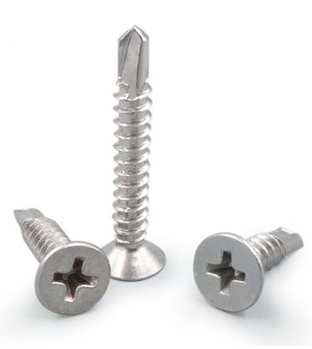 Quality DIN7504 Stainless Steel Countersunk Head Screw Self Drilling Machine Screws for sale