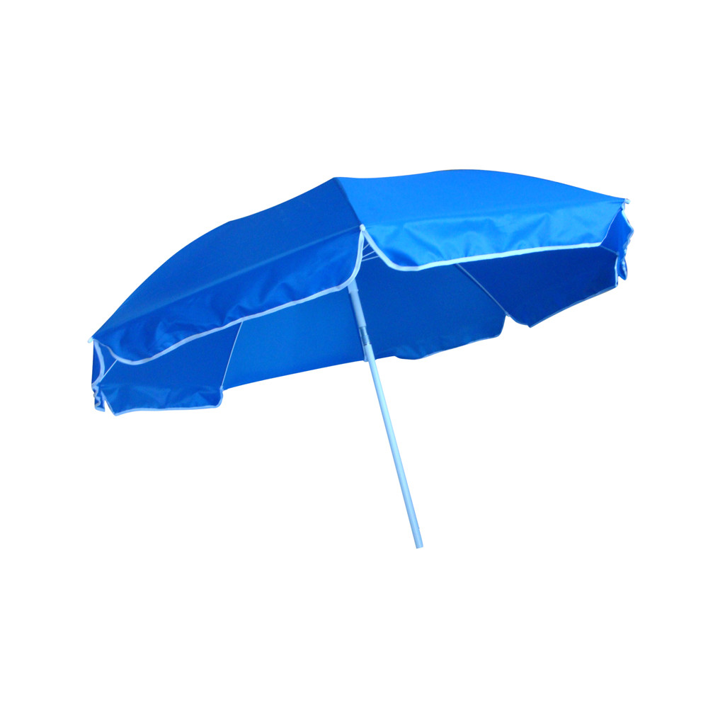 Quality Blue Custom Printing Windproof Beach Umbrella With Custom Logo Outdoor for sale
