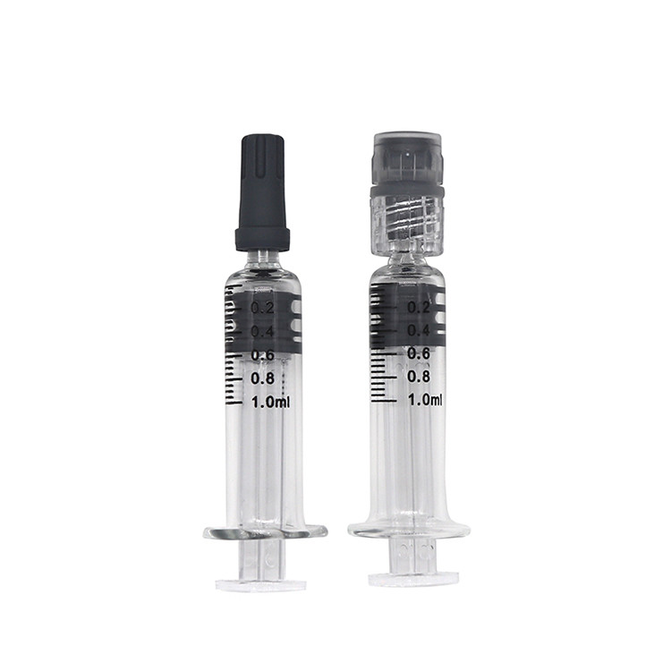 Quality 0.5ml 1ml Scale Mark Glass Twist Luer Lock Syringe Electronic Cigarette Accessories for sale