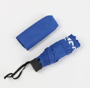 Quality Blue Five Fold Micro Travel Umbrella , Fancy Sun Sturdy Compact Umbrella for sale