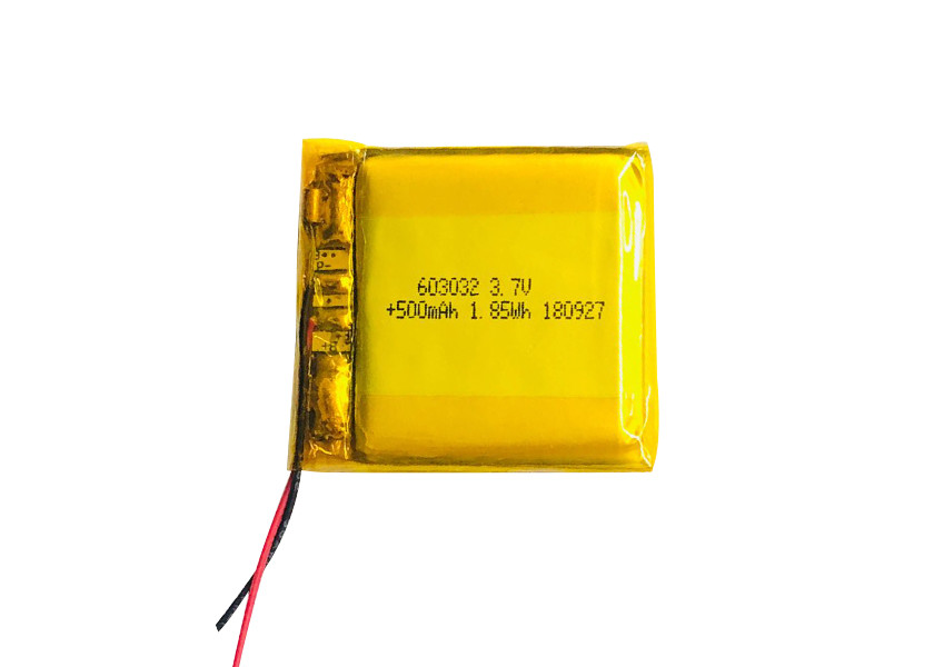 13g Pouch 3.7V 500mah Lipo Battery , 603032 Lithium Ion Polymer Rechargeable Battery