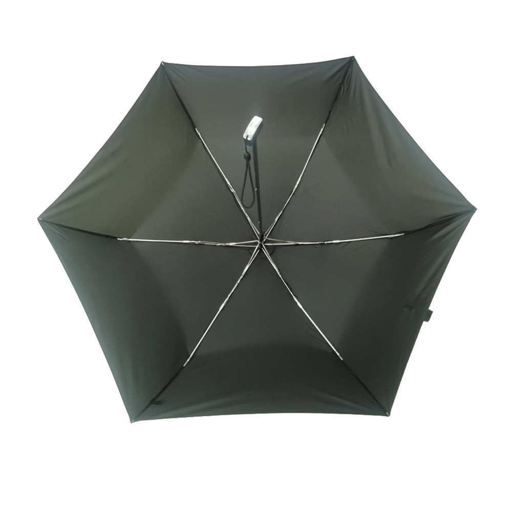 Quality 6 Ribs Small Travel Umbrella , 190T Pongee Fabric Light Weight Umbrella for sale