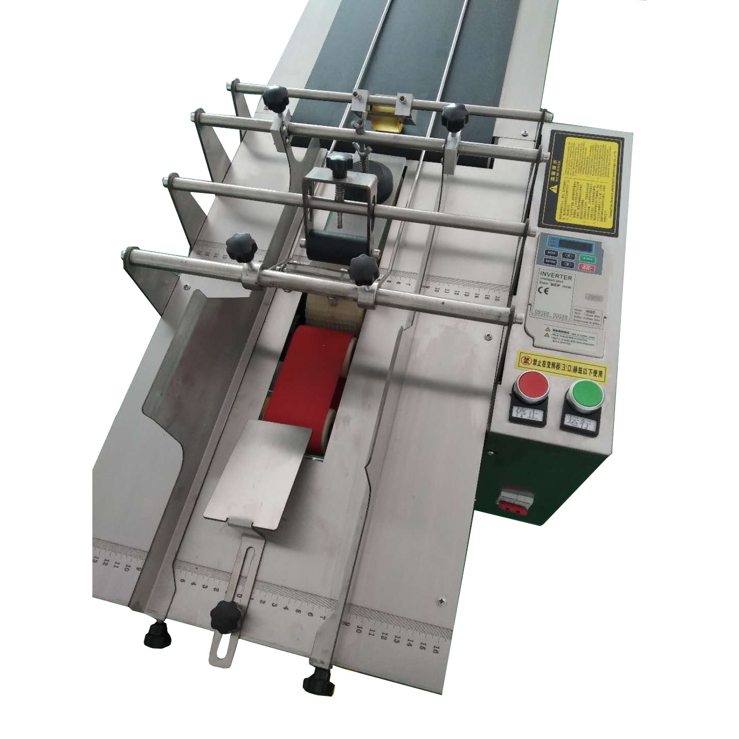 Quality Stainless Steel Paging Machine 0.75KW Industrial Friction Paper Feeder With Conveyor for sale