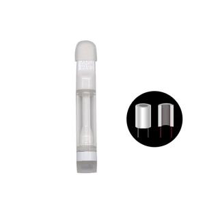 Quality Flat Mouthpiece 0.6ml Disposable 510 Cartridges Press Tip Quartz Coil Thick Oil for sale