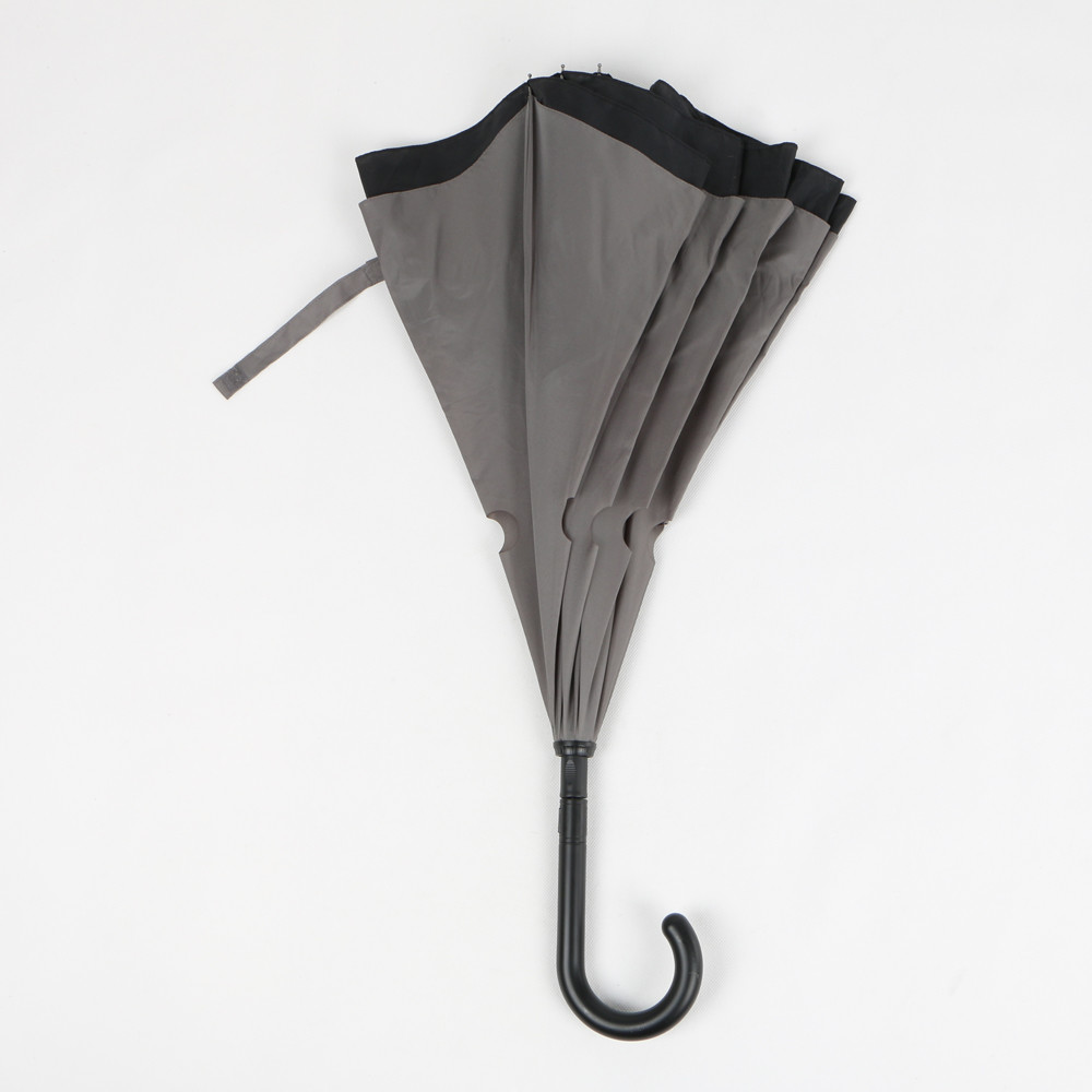 Quality Custom Windproof Reverse Inverted Umbrella Manual Open And Automatic Close for sale
