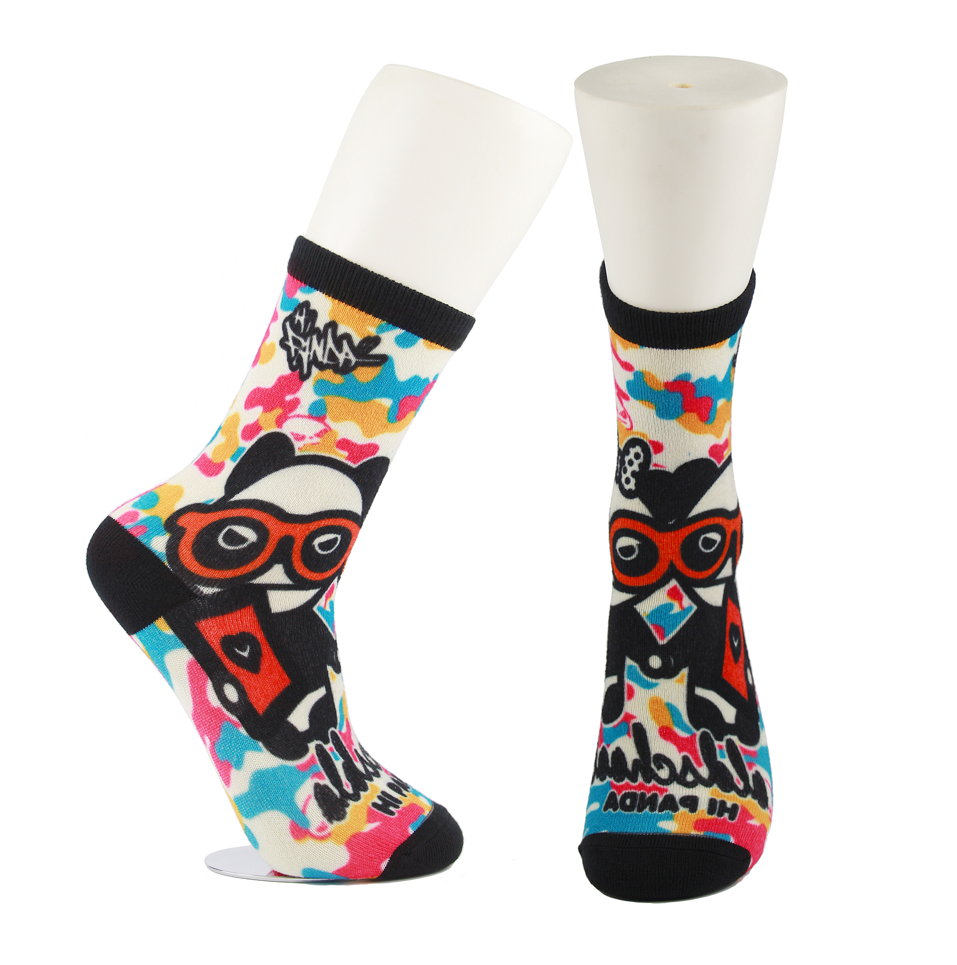 Quality Adults  OEM Service  Breathbale Eco-friendly Custom Made Size 3D-Printing Socks for sale