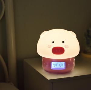 Buy cheap LCD Display 50000h Kids Alarm Clock 450g Intelligent Pig design from wholesalers