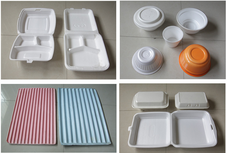 Quality 60Hz Food Box Machine / EPS Foam Clamshell Take Away Containers Production Line for sale