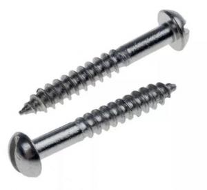 Quality Customized DIN 96 Round Head Wood Screws Low Carbon Steel Slotted Hardware Parts for sale