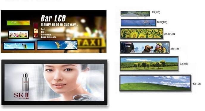 Buy cheap Shopping Mall Stretched LCD Display Android 6.0 OS POE TFTmodule 1920x540P from wholesalers