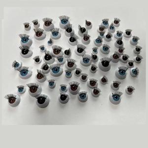 Quality Acrylic oval doll eyes with eyelashes for sale