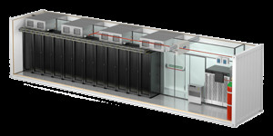 Integrated Container Data Center With In Row Precision Air Conditioner