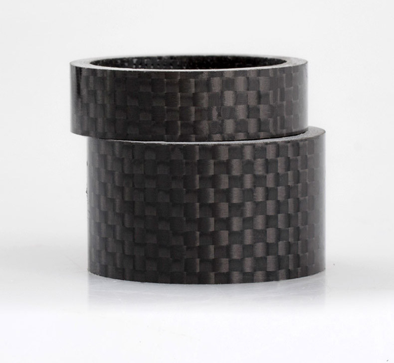 3k mattfull Carbon Fibre Fork Bowl Headset Mountain Bike Washer Headparts Backup Ring weight 5/10/15/20mm
